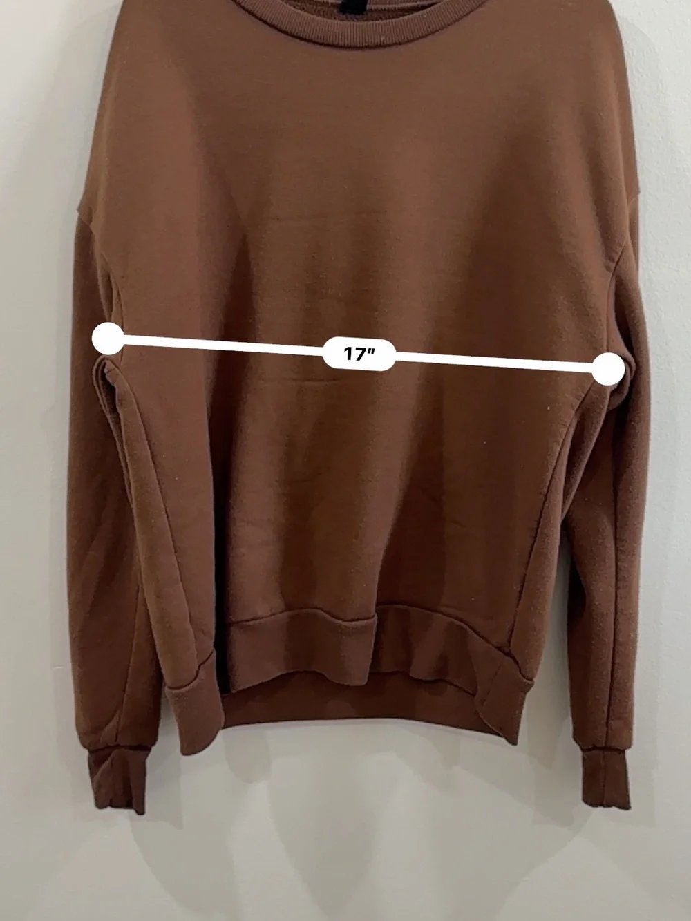 Chocolate Brown Crewneck Sweater